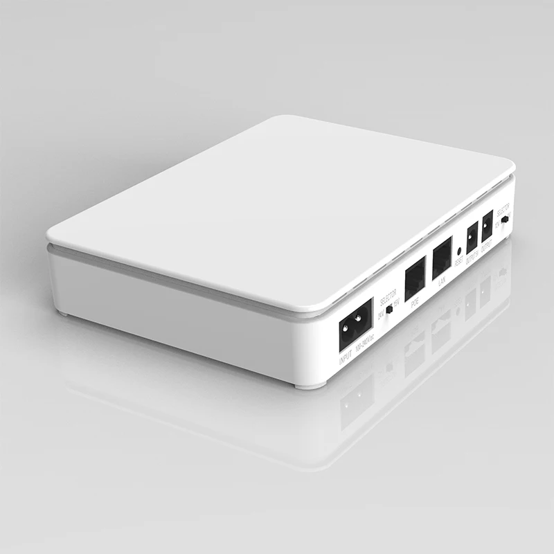 GCSOAR Mini DC UPS With Li-ion Battery 10000mAh DC Power Supply Mini UPS Para Modem With POE 15V 24V for Wifi CCTV Camera