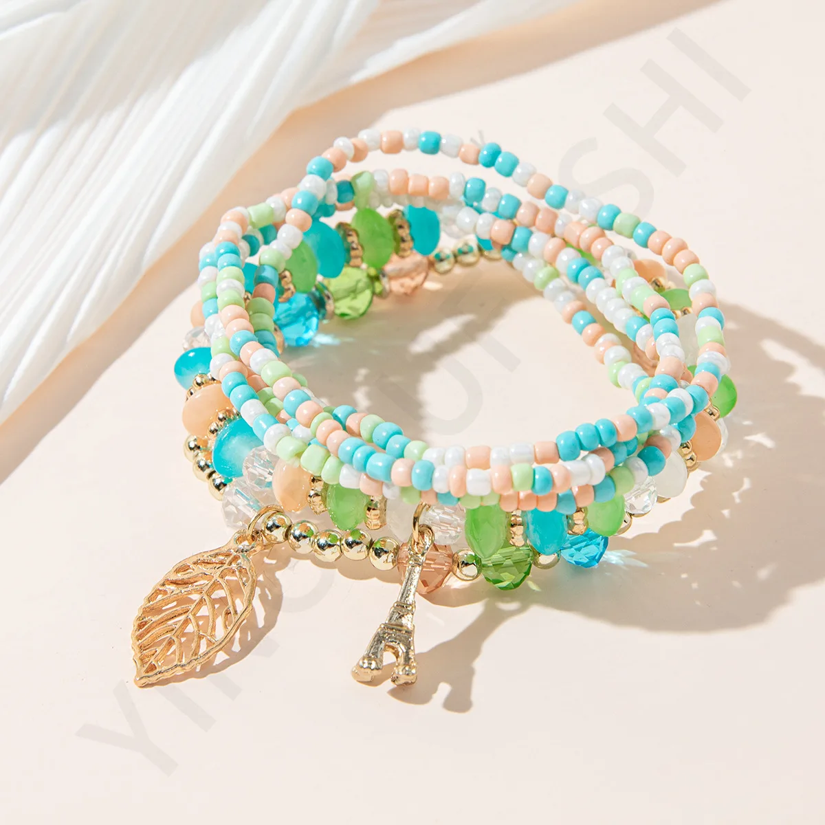 Kinling Pulsera de cuentas камень Бохо Браслет из бисера браслет бусины для браслетов браслеты