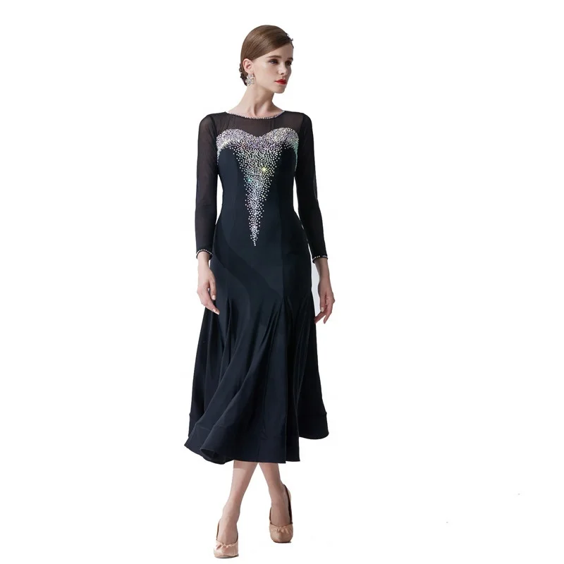 M-19397 Modern Dance Ballroom Dance Dress Women Standard Ballroom Dance Dress Waltz/tango/foxtrot Performance Competition Dress