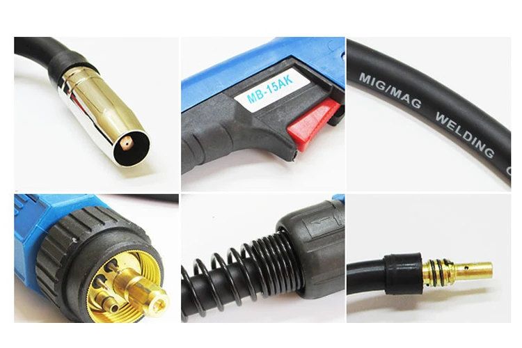 High Quality 15AK Gas Cooled  Mig Welding Torch with Euro Adapter for Welding