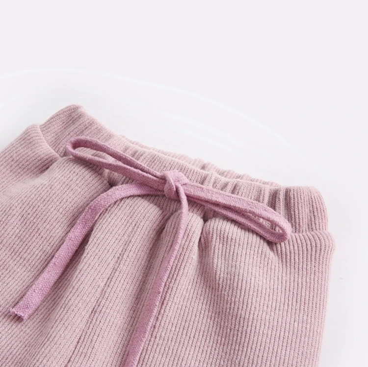 Cute Rabbit ear warm corduroy thicken plain winter velvet girl clothing set children clothes