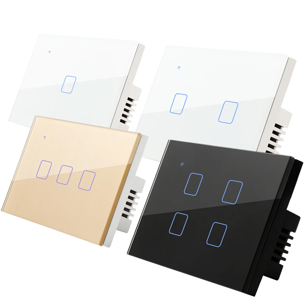 
Amazon Alexa Dot Wireless Smart Life Tuya Wifi Mobile Remote Control Smart Electric Wall Light Switch 220V US Standard Timer 