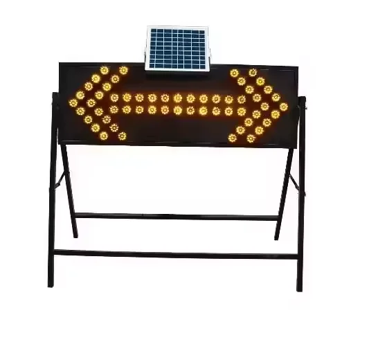 Solar LED Arrow Light Road Safety Warning Traffic Sign Signal Light Guide Turning Lights Led Arrow Boards