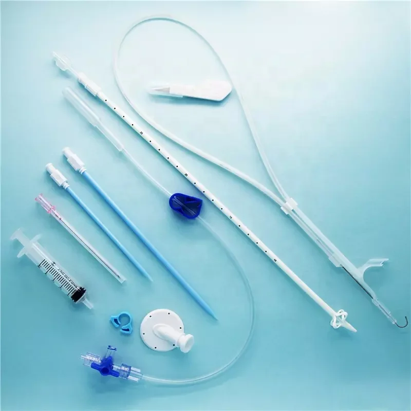 Tianck Medical disposable pneumothorax, hemothorax pleural effusion Malecot Drainage Catheter Kit