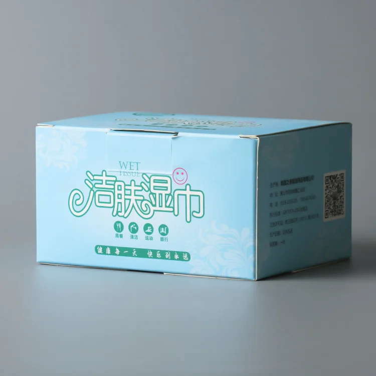 Individual wrapped face hand wet wipes for restaurant hotel shop