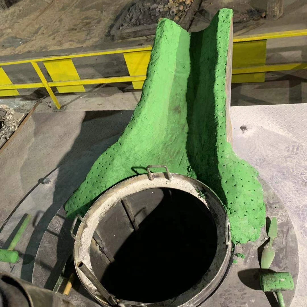 ALU-PAK 78CR Refractory solution for foundry plastic material for Spout of coreless induction furnace