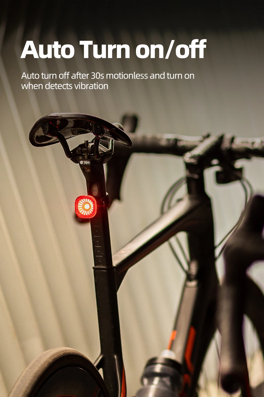 XOSS XR01 New Bicycle Smart Brake Tail Light MTB Road Bike Auto Brake Sensing Light IPX6 Waterproof LED Warning Rear Lamp