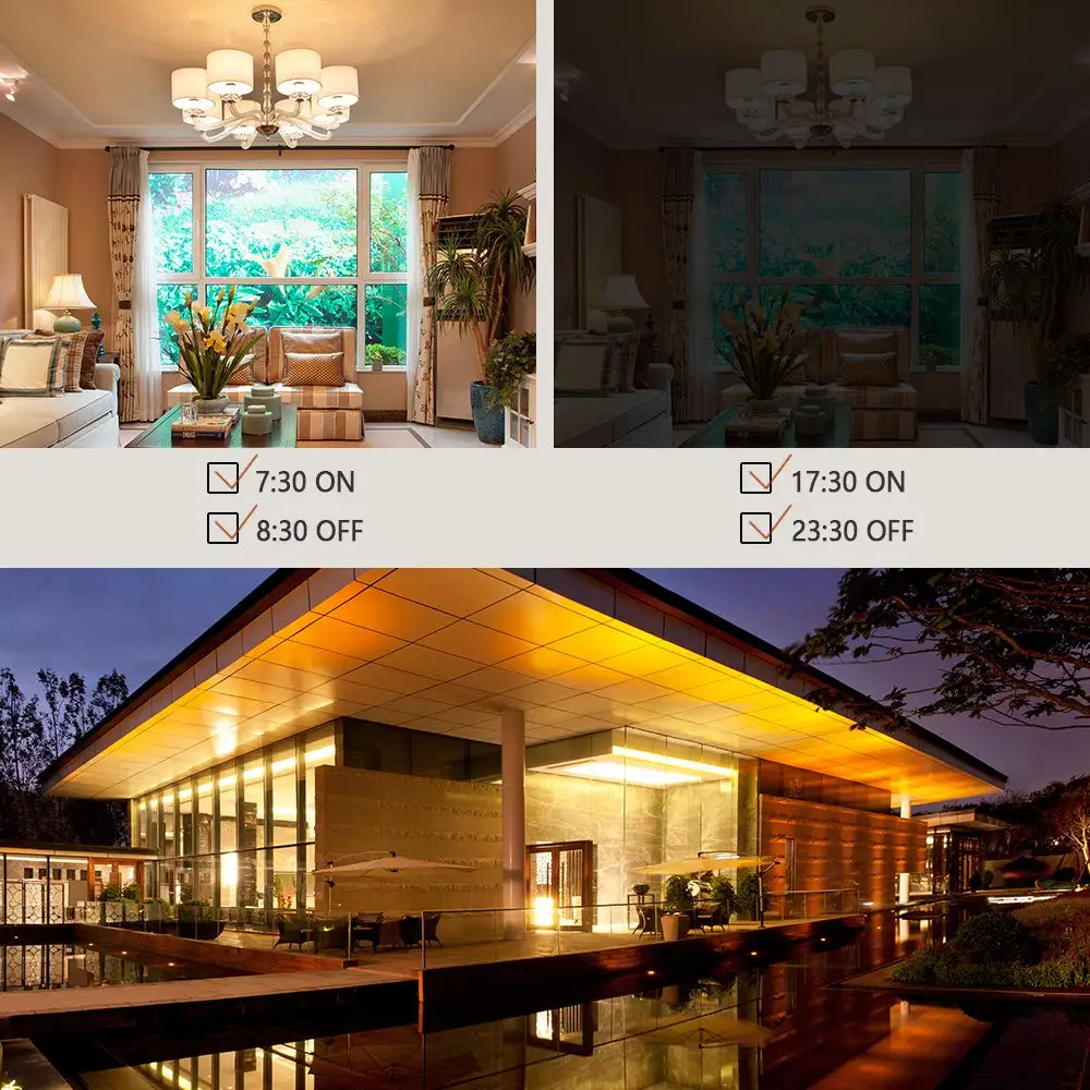 Home Automation Alexa Remote Control 10A Electric Current Wireless On Off WIFI Smart Power Switch for Light Ceiling Fan