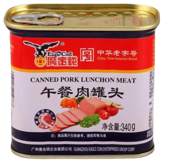 Canned meat Luncheon meat 198g 340g high quality whole sale price HACCP Halal certificate for pork meat