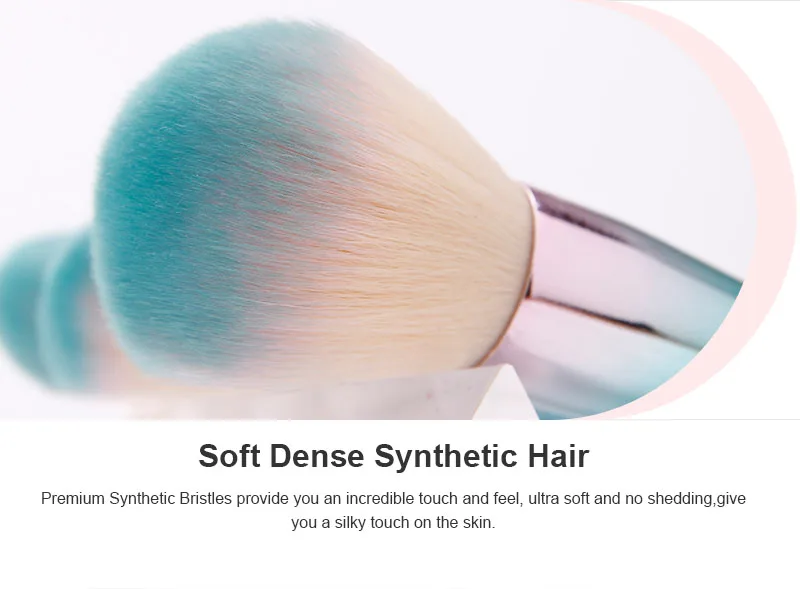 Makeup Brushes Kit Personalized Luxe 9Pcs Rainbow Makeup Brush Custom Logo Premium Synthetic Foundation Makeup Brush Set