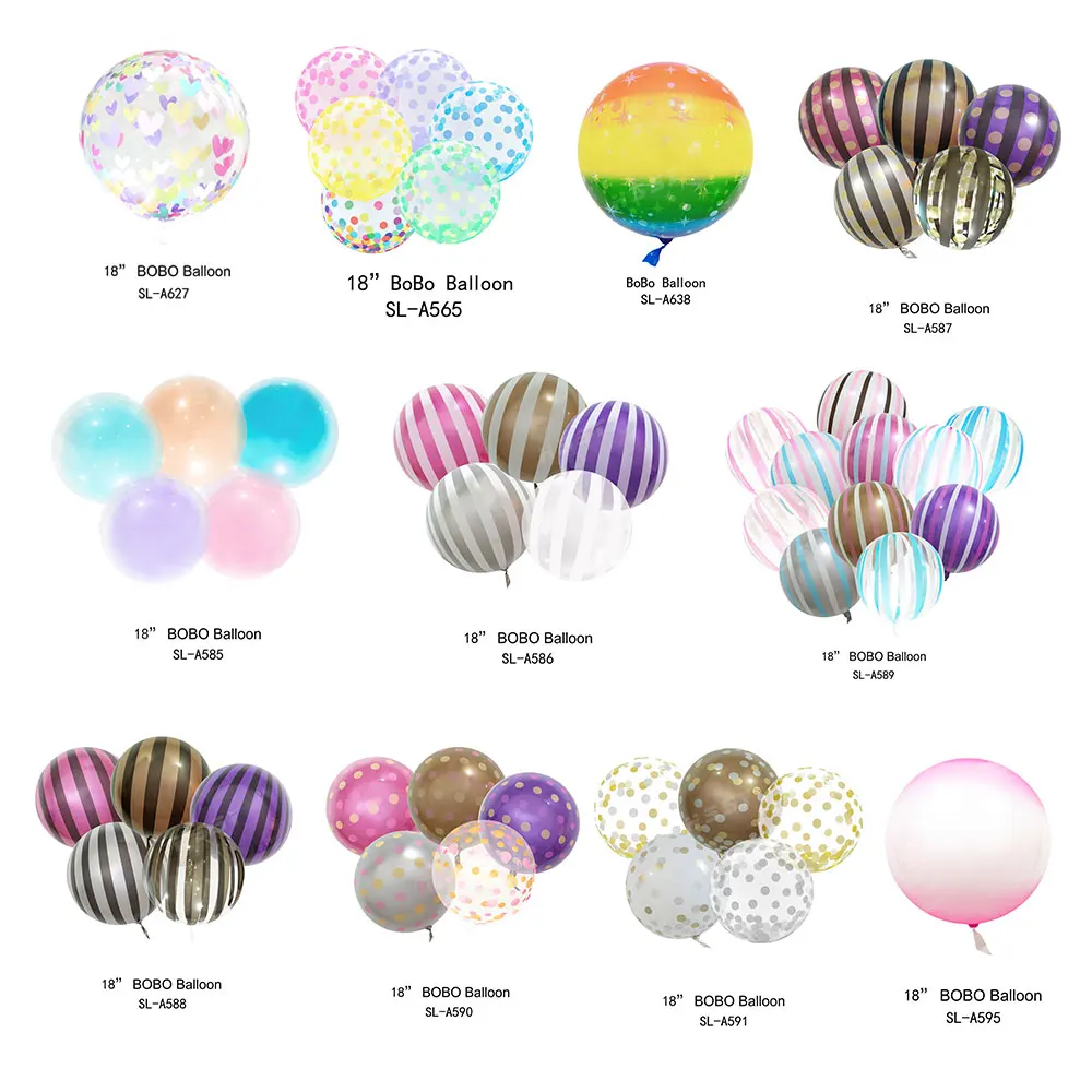 EN71 Professional Party Balloons Factory Wholesale Holiday Printing TPU Transparent Bubble Balloons Bobo Custom With Logo Design