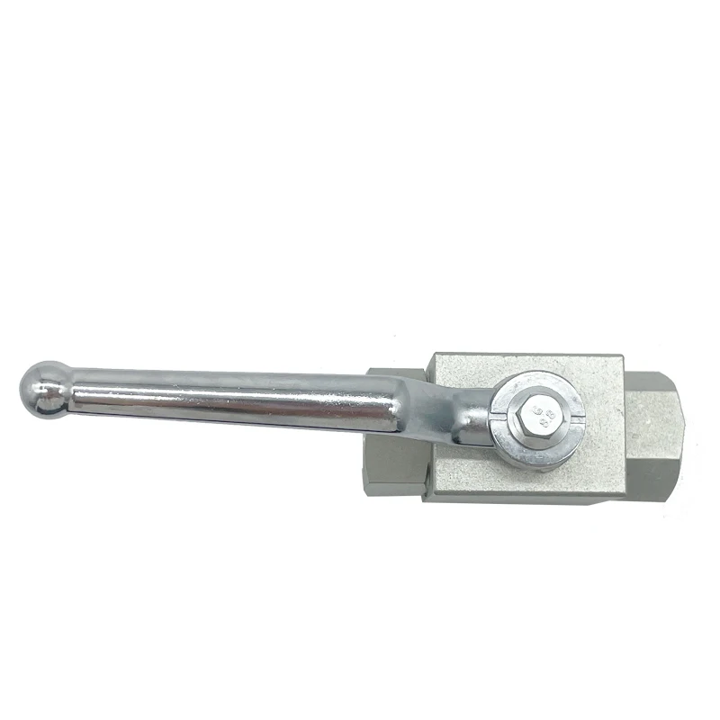 HONGGE 2 Way Straight YJZQ-J15N SS Industrial Female Thread Hydraulic High Pressure Ball Valves  1/2 Inch