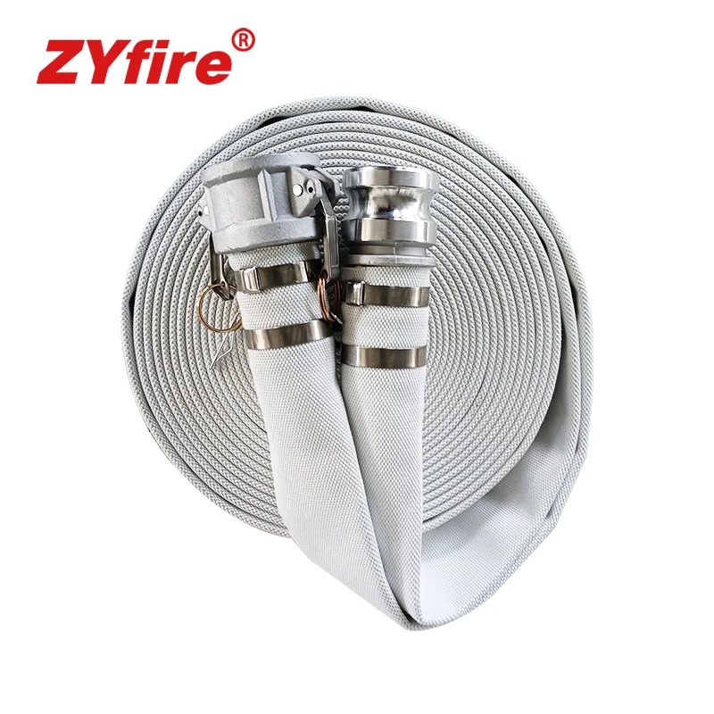 ZYfire  high temperature resistant flexible Single Jacket Nitrile Rubber Lined Industrial Mill Hose for sling protection