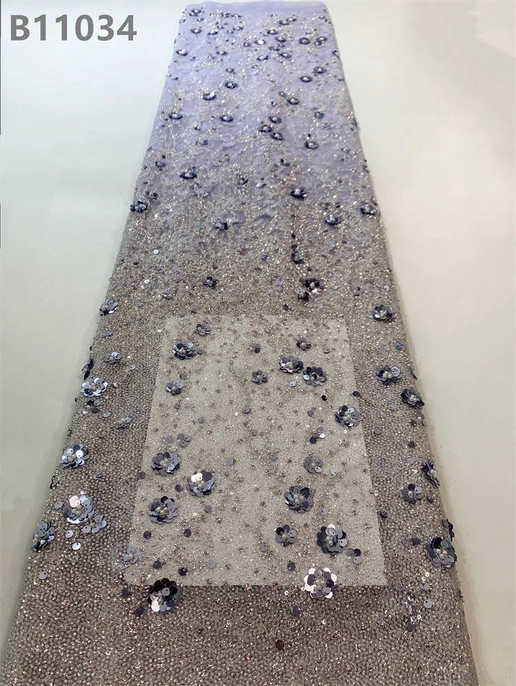 New Design African Lace Embroidery Fabric Sequins Colorful Lace Fabric Wholesale