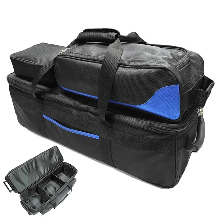 Detachable Wholesale Custom Men Vintage 3 Ball Bowling Bag 3 Balls Set Customized Manufacturers