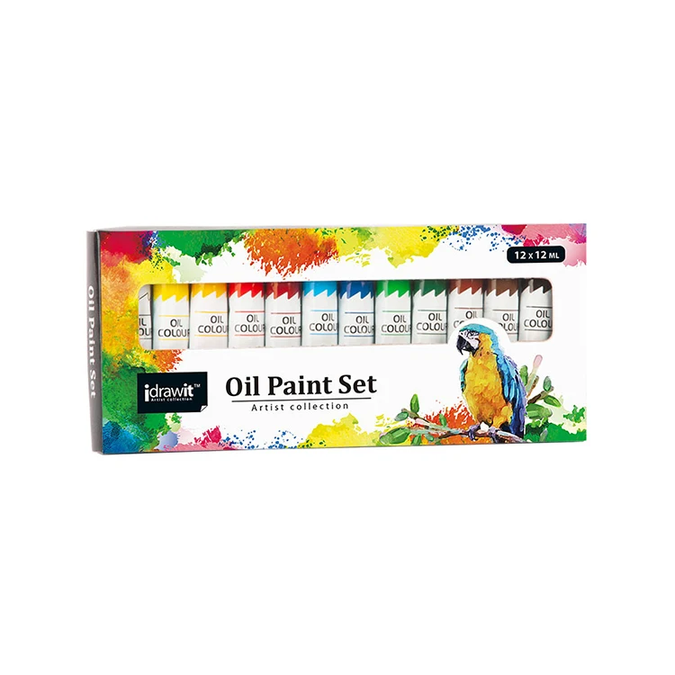  Custom 12 Colors 12ml Artist Oil Paint Color Set Paints Tubes