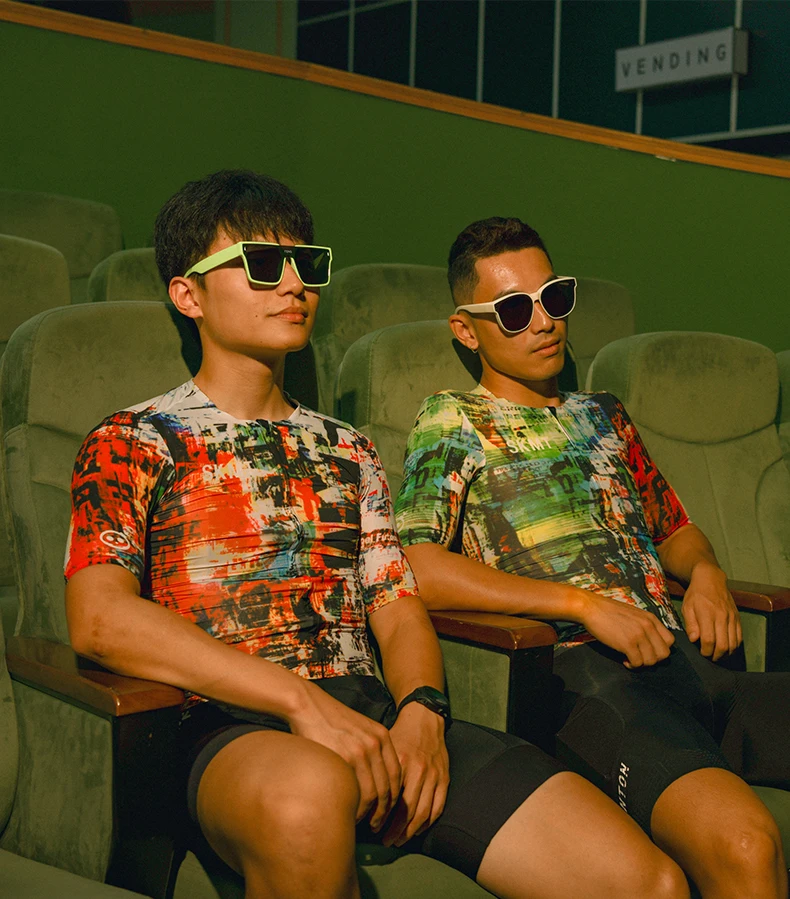 OEM Multi-pockets Road Bike Short Sleeve Jersey Custom Sublimation Printing Bicycle Jersey Colorful Design Cycling Jersey