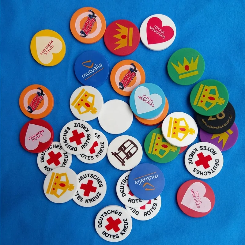 hot stamping gold LOGO OR SILVER LOGO poker chips factory