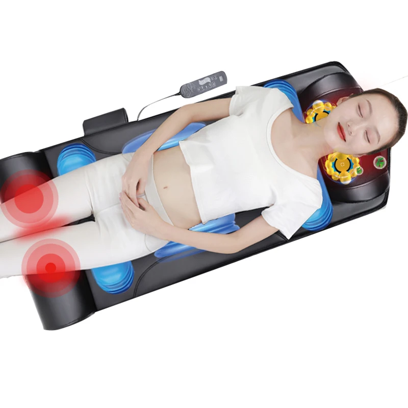 Multifunctional whole body electric airbag mattress massage family massage cushion adjustable casual heating neck back massager