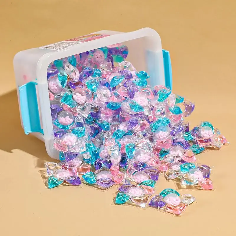 Factory Direct Sale High quality 100 PCS x 10g laundry detergent pods eco-friendly detergent liquid Household Cleaning Products