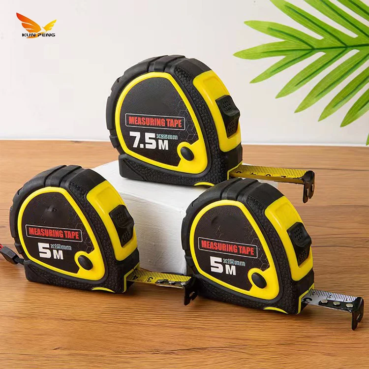 Custom Design Meter Tape Measure Retractable Measuring Portable Abs Plastic Stainless Steel Tape Measures For Construction