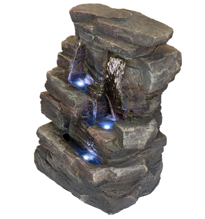 Cheap Indoor Resin led light tabletop Mini Water Fountains