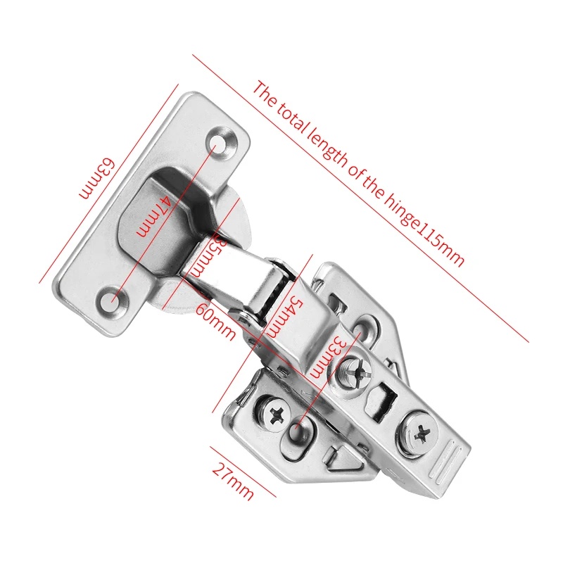 Adjustable Iron Cabinet Hinge Soft Close Hydraulic Concealed Furniture 3d hydraulic hinge