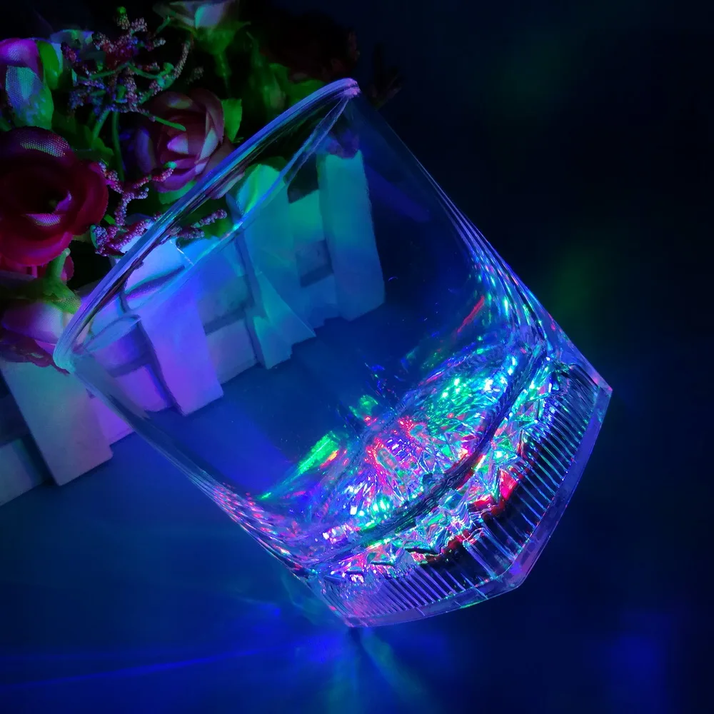 Factory Sell 10oz Flashing Glass Cup Halloween Use Cola Can Do Logo Print