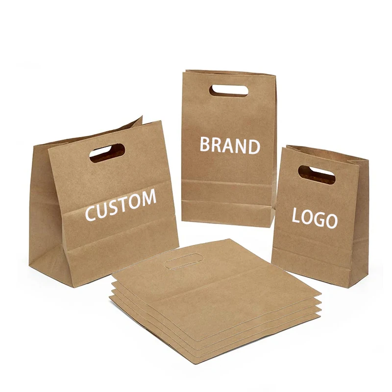 Custom Clothing Perfume Packaging Jewelry Gift Unique Shopping Paper Bag Printed Logo Luxury Die Cut Handle Paper Bags
