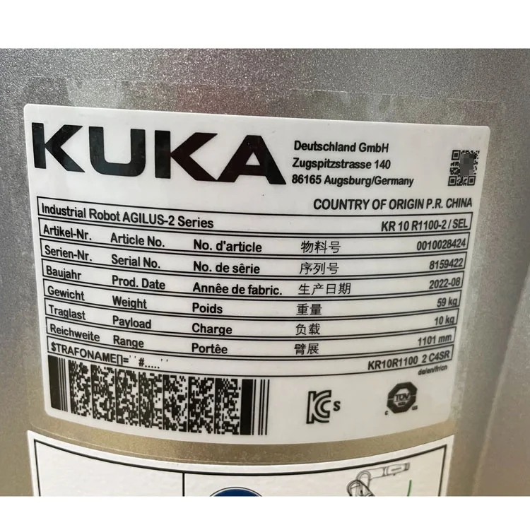 KUKA ROBOT KR10 R1100-2/SEL 0010028424