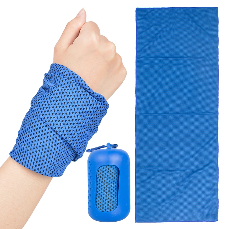 recycled customize with logo small microfiber instant cooling breathable thin sports  cool wet gym towel