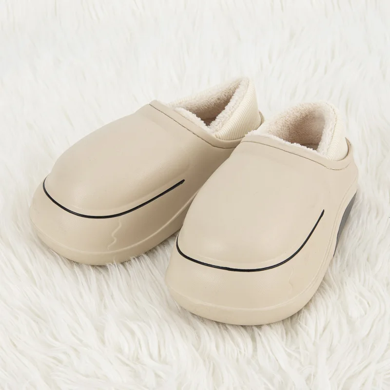 High quality EVA Warm home slippers Customized own pattern upper sports  warm shoes