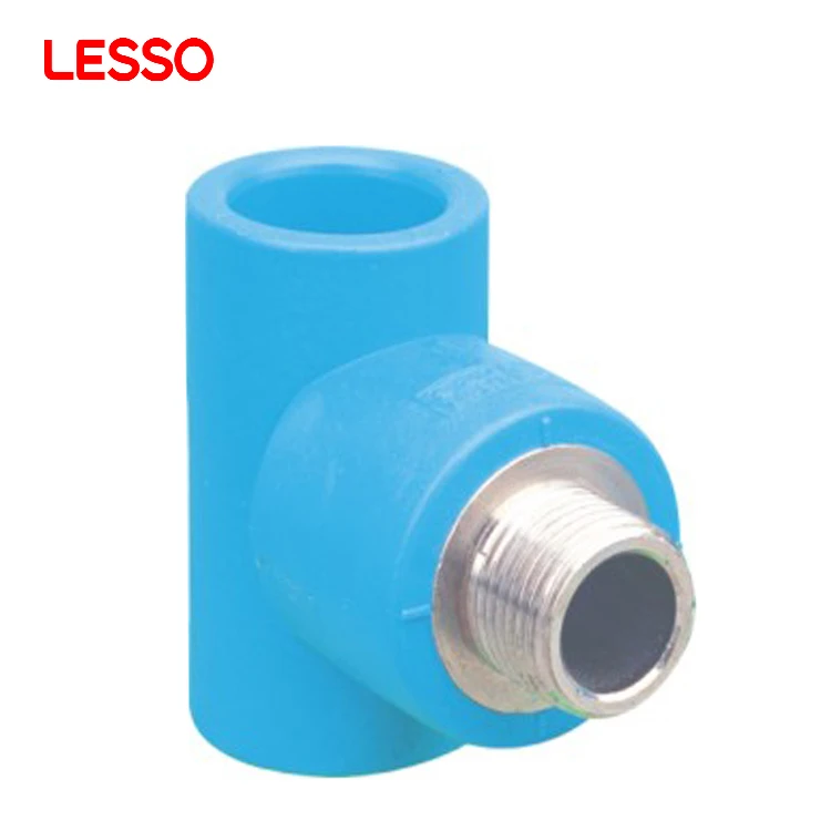 LESSO custom environment-friendly socket fusion joint fitting pipe tee union pe pipe purifier fittings