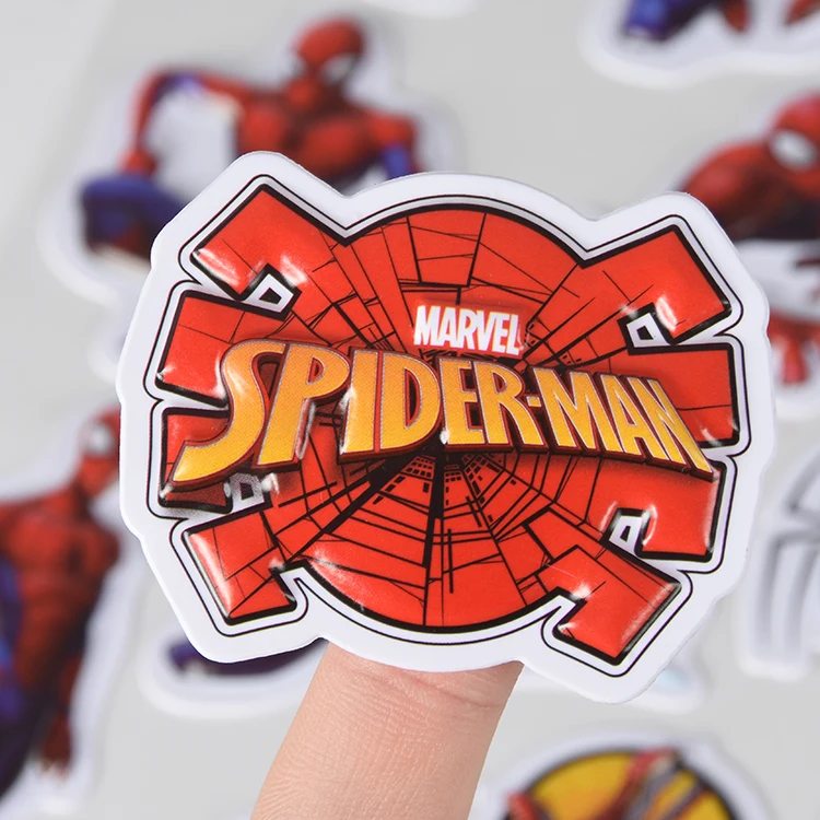 2020 customized new design superhero spiderman blister sticker decal