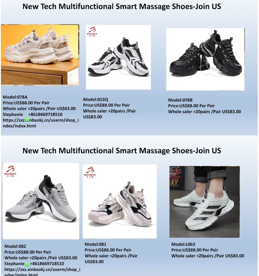 Blood Circulation Massager Shoes Ladies Wedge Massage Shoes Chinese Massage Shoes