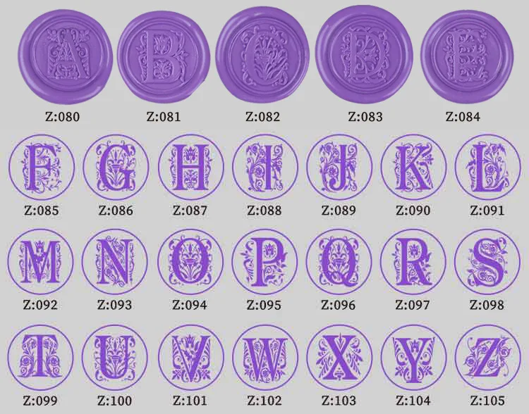 Retro Flower Letter Envelope Sealing Wax Copper Art Decorative Sealing Wax Seal Stamp