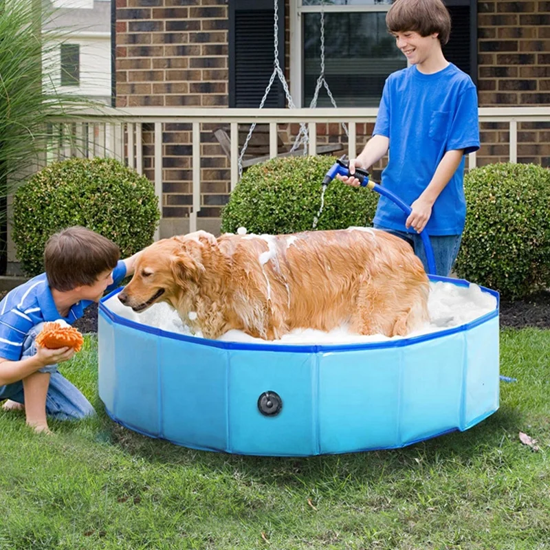  Portable outdoor pet bath foldable dog swimming