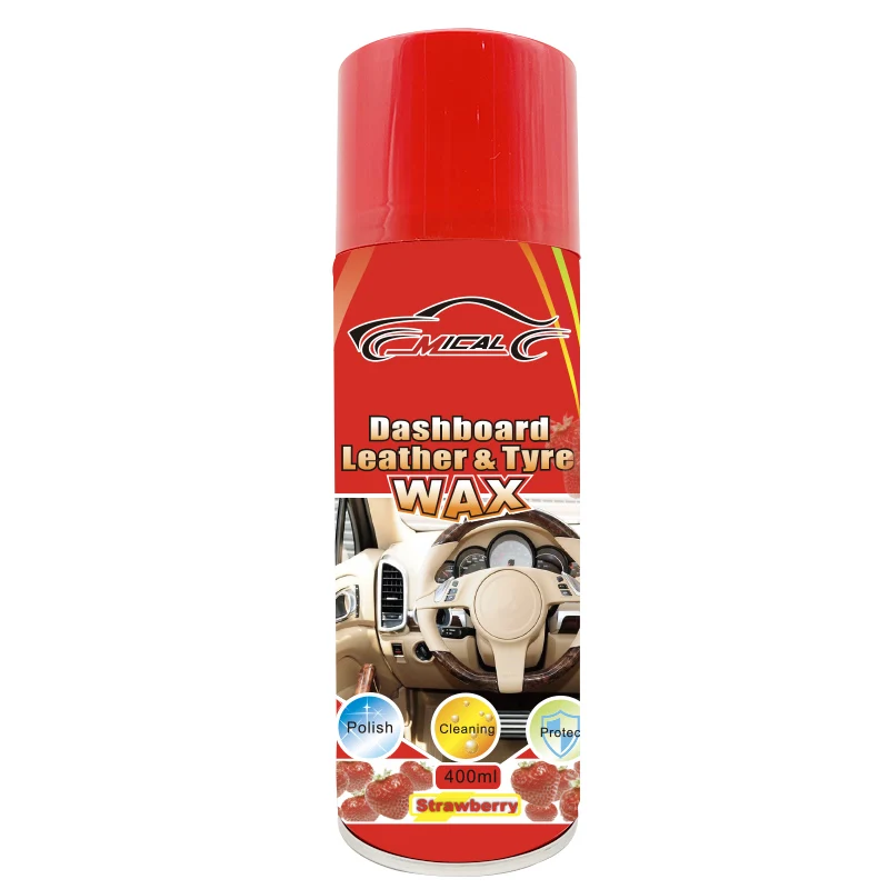 Dashboard Effectively Anti-aging Shining Spray Car Care Auto Silicone Wax Polish for Car Interior Dashboard Leather Type Polish