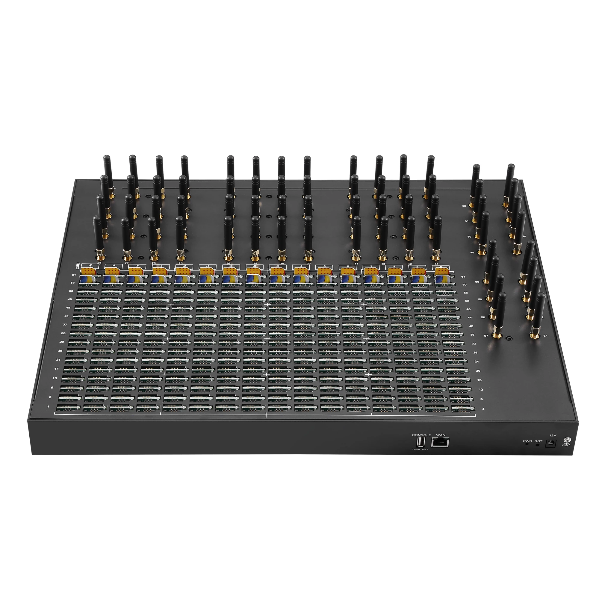 SK64-512 2G GSM Voip Device Multi Bulk SMS GSM Modem HTTP API Simbox 512 Sim Card Modem 64 Ports SMS Gateway