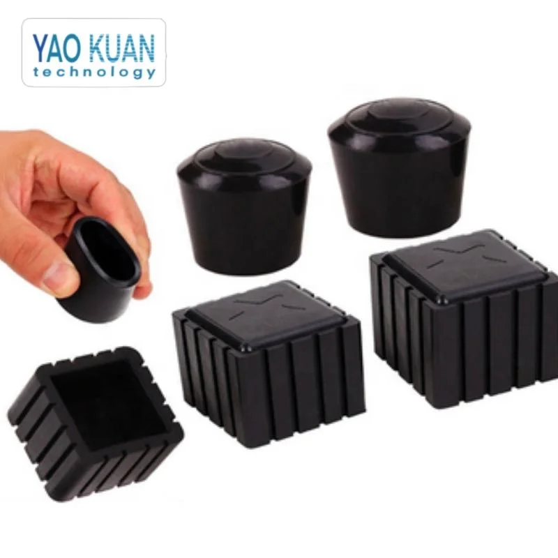 Оптовая продажа различных спецификаций и цветов противоскользящая износостойкая резиновая накладка на ножки, защитная накладка на ножки стола и стула