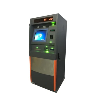 High Safety Self service Windows 10 free standing ATM with cash dispenser and bill acceptor
