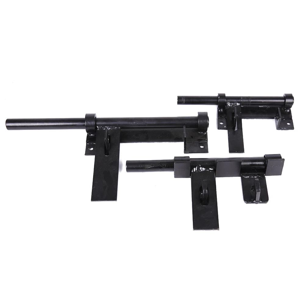 Door Hardware Type Black Powder Coated Heavy Duty Bolt Loaded Latch High Quality Durable Door Latch