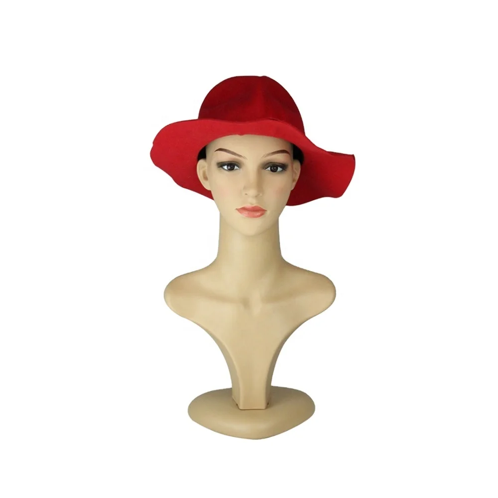 Wholesale  assembly female wig stand Removable and space saving mannequin head with shoulder