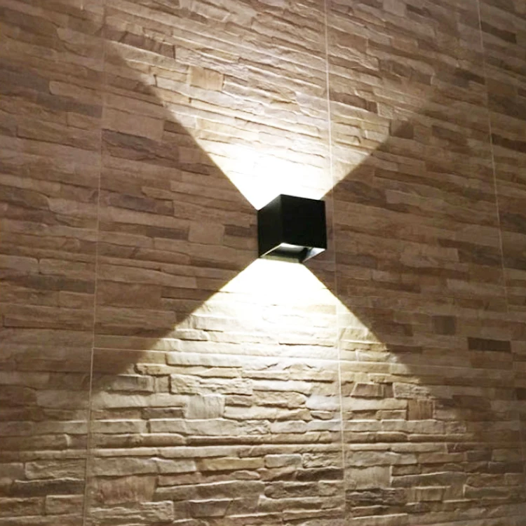 Courtyard IP65 adjustable 0-90degree wall mounted PIR sensor outdoor 6W 10W led wall light MAX 90degree exterior led wall lamp