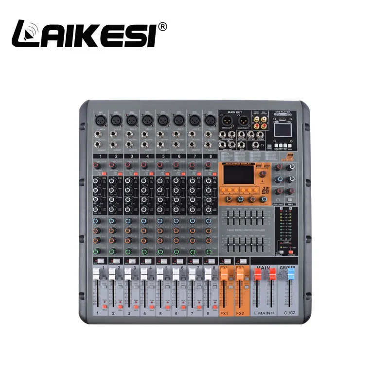 Consola de Audio усиленный двойной эффект 99dsp 8 canale 650w * 2