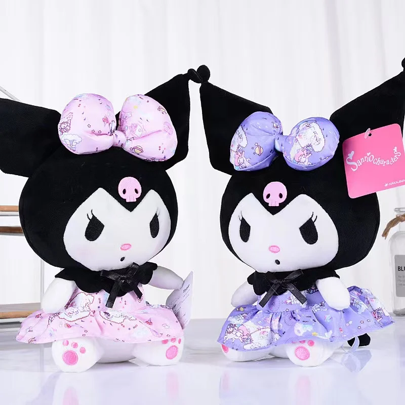 Kitty Doll With Dress Soft Plush Toy Custom Sanrioed Melody Kuromi Sanrioed Products Stuffed Animal Plush Toy