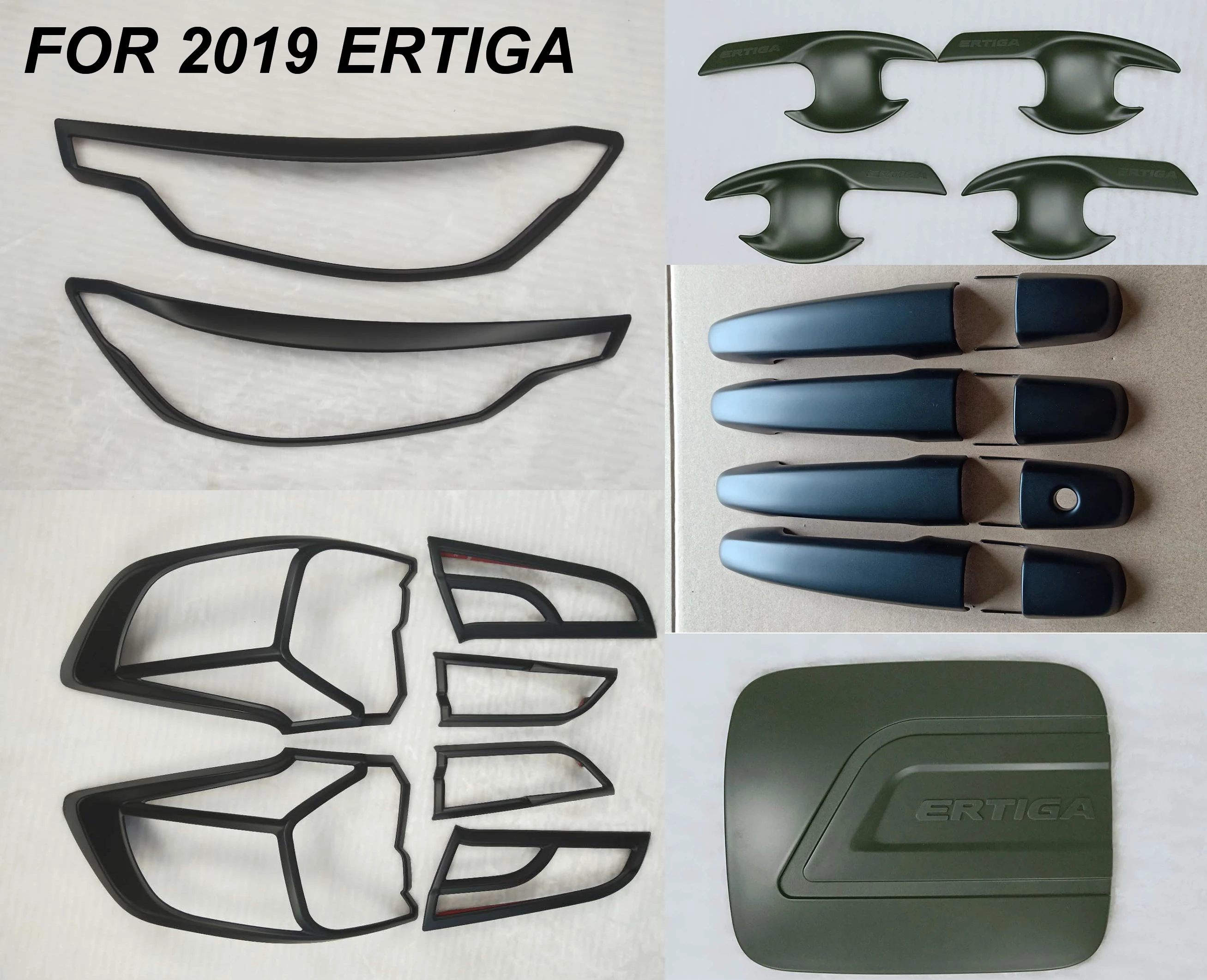 High Quality Auto Part Head Tail Light Cover Gas Tank Cover  Combo Set for Ertiga MUX Hilux Revo