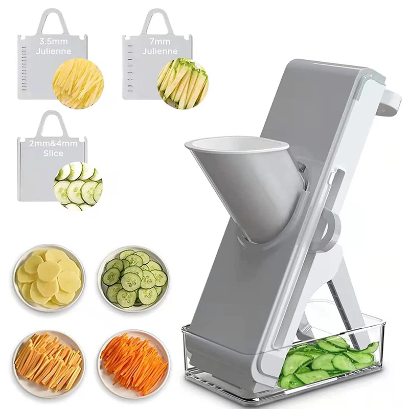 Multifunctional Kitchen Food Drain Basket Slicer Potato Peeler Multi-slicer Vegetable Cutter Mandoline Slicer