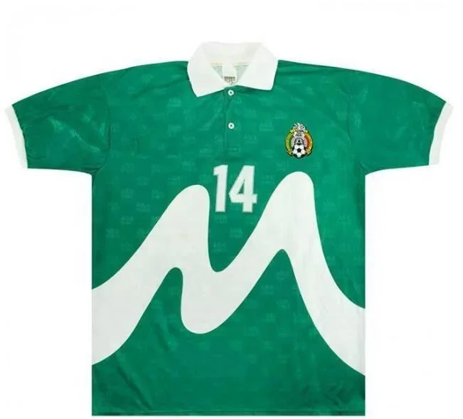 2006 MEXICO RETRO Soccer Jerseys RAFAEL MARQUEZ HOME AWAY 1986 1994 1995 1998 2010  FINAL Uniform Long Sleeve Football Shirt
