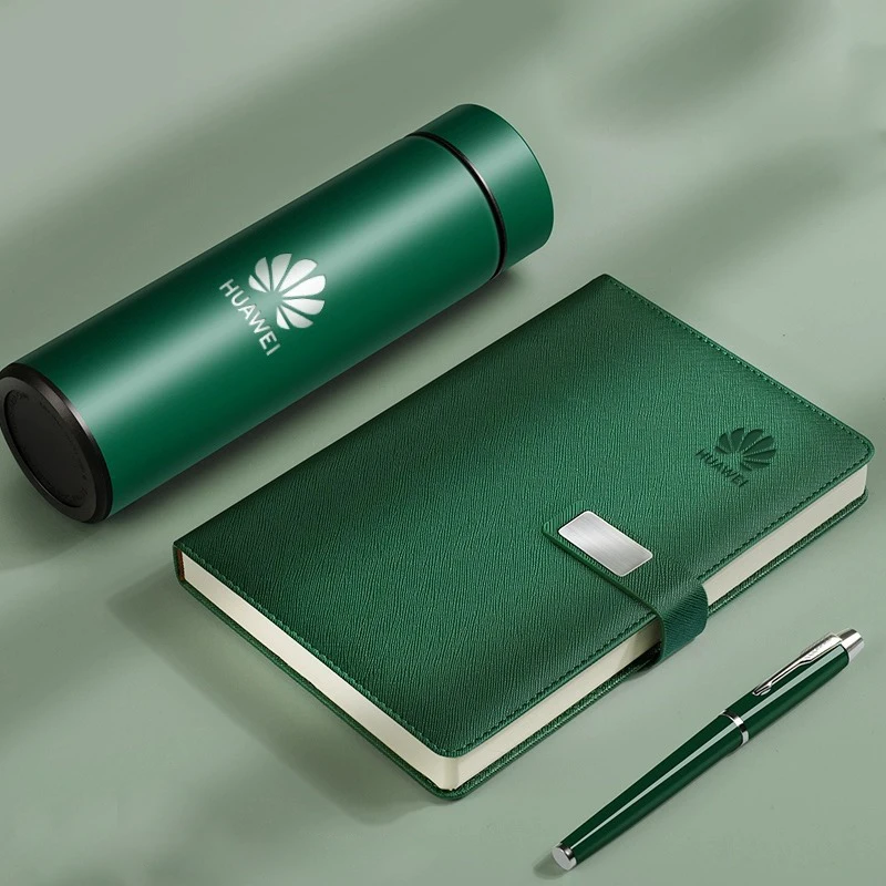 Customized Luxury Executive Gift Set for Business Includes Luxury Vacuum Cup and Notebook for Corporate Promotions